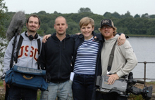 The team with actress Maxine Peake