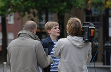 Filming Maxine Peake
